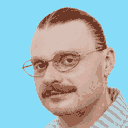 Portrait of Kyle Bansavage, dithered down to 16 colors